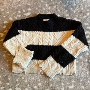 Black and white kids sweater from Zara